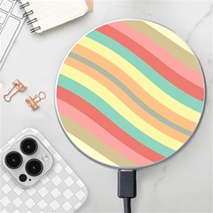 Pattern Design Abstract Pastels Wireless Fast Charger(white) by Pakjumat