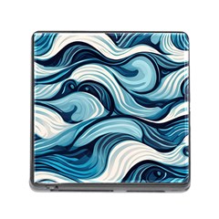 Pattern Ocean Waves Arctic Ocean Blue Nature Sea Memory Card Reader (square 5 Slot) by Pakjumat