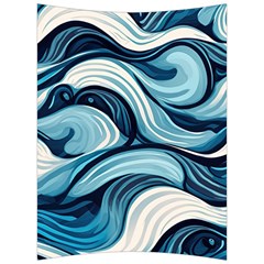 Pattern Ocean Waves Arctic Ocean Blue Nature Sea Back Support Cushion by Pakjumat