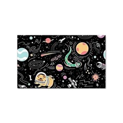 Animals Galaxy Space Sticker (rectangular) by Pakjumat