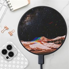 Retro Vintage Space Galaxy Wireless Fast Charger(black) by Pakjumat