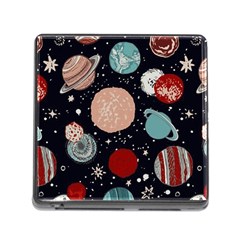 Space Galaxy Pattern Memory Card Reader (square 5 Slot) by Pakjumat