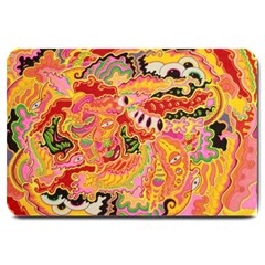 Fantasy Psychedelic Surrealism Trippy Large Doormat by Modalart