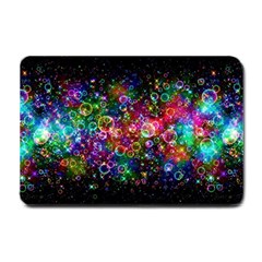 Psychedelic Bubbles Abstract Small Doormat by Modalart