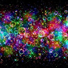 Psychedelic Bubbles Abstract Play Mat (rectangle) by Modalart