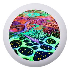 Psychedelic Blacklight Drawing Shapes Art Dento Box With Mirror by Modalart