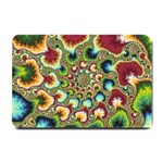 Colorful Psychedelic Fractal Trippy Small Doormat 24 x16  Door Mat