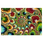 Colorful Psychedelic Fractal Trippy Banner and Sign 6  x 4  Front