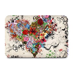 Valentine s Day Heart Artistic Psychedelic Plate Mats by Modalart