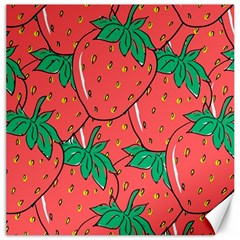 Texture Sweet Strawberry Dessert Food Summer Pattern Canvas 20  X 20  by Sarkoni