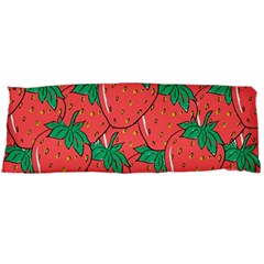 Texture Sweet Strawberry Dessert Food Summer Pattern Body Pillow Case (dakimakura) by Sarkoni