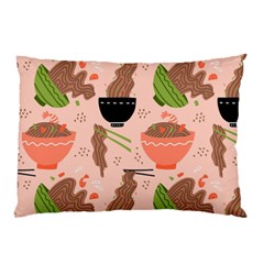 Doodle Yakisoba Seamless Pattern Pillow Case by Sarkoni