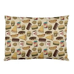 Junk Food Hipster Pattern Pillow Case by Sarkoni