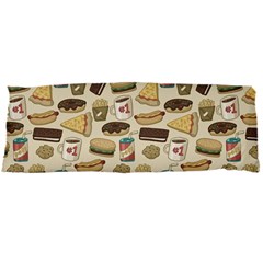 Junk Food Hipster Pattern Body Pillow Case Dakimakura (two Sides) by Sarkoni