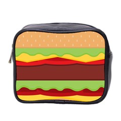 Cake Cute Burger Mini Toiletries Bag (two Sides) by Dutashop