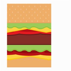 Cake Cute Burger Small Garden Flag (two Sides) by Dutashop