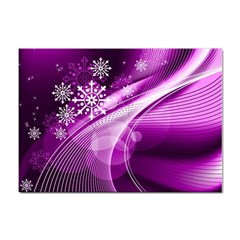 Purple Abstract Merry Christmas Xmas Pattern Sticker A4 (100 Pack) by Sarkoni