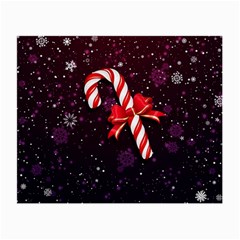 Christmas Lollipop Bowknot Celebrations Small Glasses Cloth (2 Sides) by Sarkoni