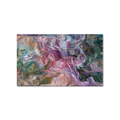 Blended Waves Sticker (rectangular) by kaleidomarblingart