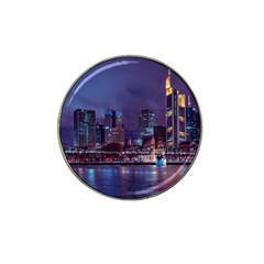 Frankfurt City Skyline Skyscraper Hat Clip Ball Marker by Sarkoni