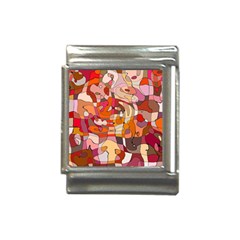 Abstract Abstraction Pattern Moder Italian Charm (13mm) by Amaryn4rt