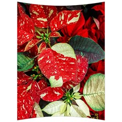 Poinsettia Christmas Star Plant Back Support Cushion by Sarkoni