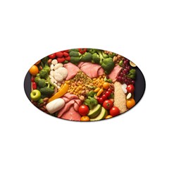 Fruit Snack Diet Bio Food Healthy Sticker (oval) by Sarkoni