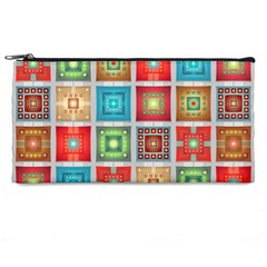 Tiles Pattern Background Colorful Pencil Case by Amaryn4rt