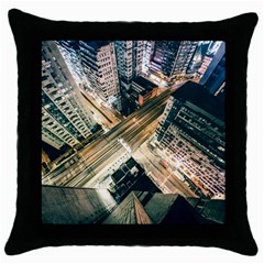 Architecture Buildings City Throw Pillow Case (black) by Amaryn4rt