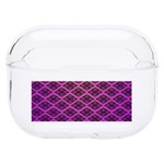 Pattern Texture Geometric Patterns Purple Hard PC AirPods Pro Case Front