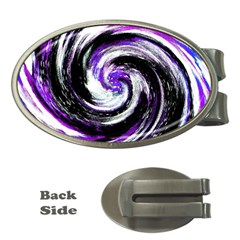 Canvas Acrylic Digital Design Money Clips (oval)  by Amaryn4rt