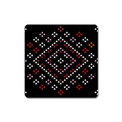 Pattern Abstract Design Art Square Magnet by Ravend