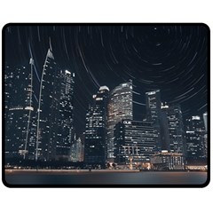 Time Lapse Photo Of City Fleece Blanket (medium) by Modalart