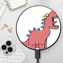 Dinosaur Dragon Drawing Cute Wireless Fast Charger(black) by Ndabl3x