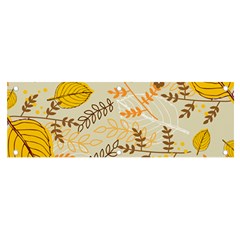 Leaves Flowers Background Pattern Banner And Sign 6  X 2  by Grandong