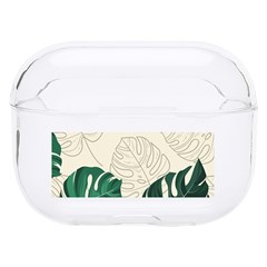 Leaves Monstera Background Hard Pc Airpods Pro Case by Grandong