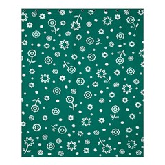 Flowers Floral Background Green Shower Curtain 60  X 72  (medium)  by Grandong