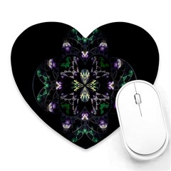 Fractal Fractal Art Texture Heart Mousepad by Sarkoni