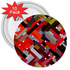 Maze Mazes Fabric Fabrics Color 3  Buttons (10 Pack)  by Sarkoni