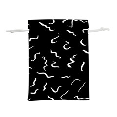 Scribbles Lines Drawing Picture Lightweight Drawstring Pouch (l) by Sarkoni