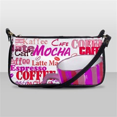 Coffee Cup Lettering Coffee Cup Shoulder Clutch Bag by Amaryn4rt