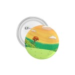 Green Field Illustration Adventure Time Multi Colored 1.75  Buttons Front