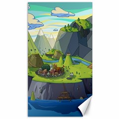 Cartoon Network Mountains Landscapes Seas Illustrations Adventure Time Rivers Canvas 40  X 72  by Sarkoni