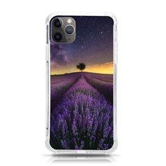 Bed Of Purple Petaled Flowers Photography Landscape Nature Iphone 11 Pro Max 6 5 Inch Tpu Uv Print Case by Sarkoni