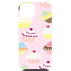 Cupcakes Wallpaper Paper Background Iphone 14 Black Uv Print Case by Apen