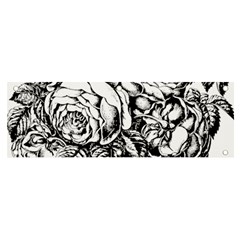 Roses Bouquet Flowers Sketch Banner And Sign 6  X 2  by Modalart