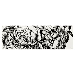 Roses Bouquet Flowers Sketch Banner And Sign 12  X 4  by Modalart