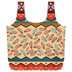 Ethnic-tribal-pattern-background Full Print Recycle Bag (xxl) by Apen