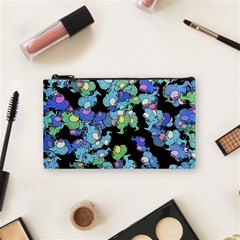 Chromatic Creatures Dance Wacky Pattern Cosmetic Bag (small) by dflcprintsclothing