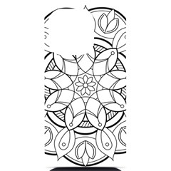 Mandala Drawing Dyes Page Iphone 14 Pro Black Uv Print Case by Ravend